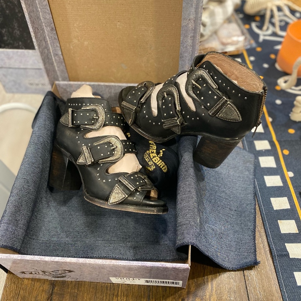 Freebird by Steven Black Heeled Sandals